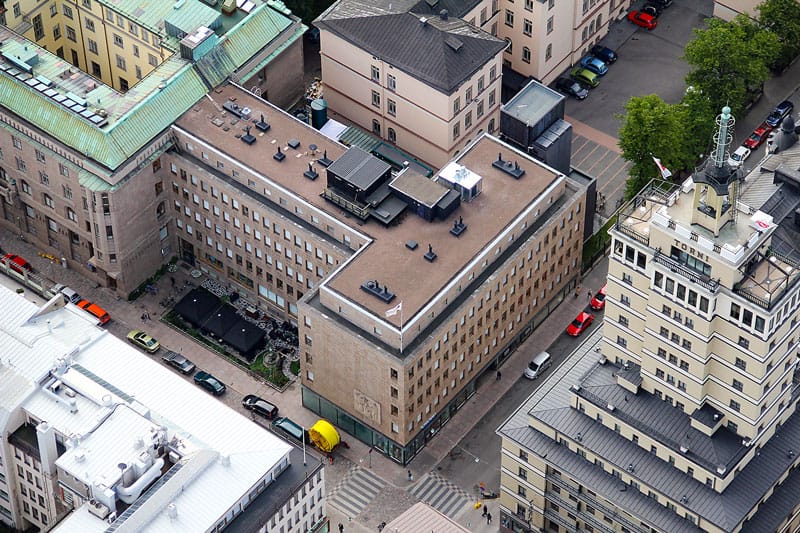 Kalevankatu 6 Ilmakuva Vuokrattavat toimitilat Helsinki